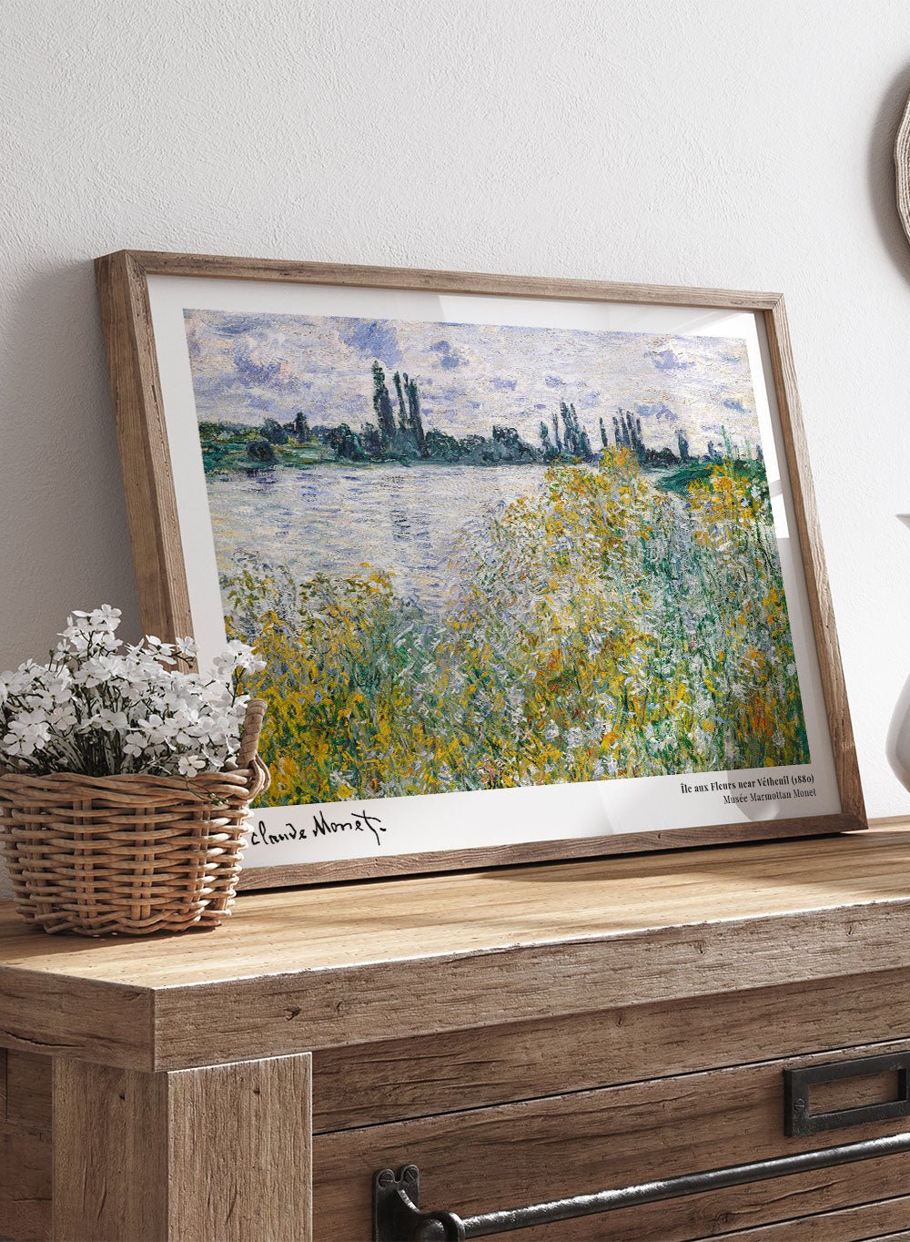 Claude Monet Île aux Fleurs near Vétheuil Art Print_Sugar & Canvas