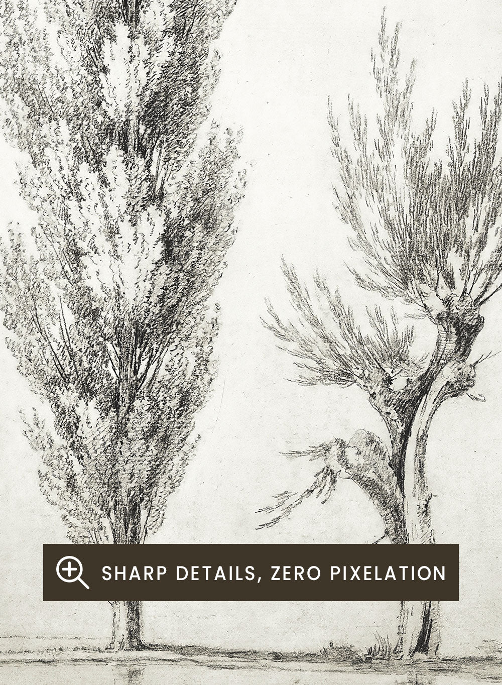 Jean Victor Bertin - Landscape with a Poplar and a Willow Tree Art Print_Sugar & Canvas