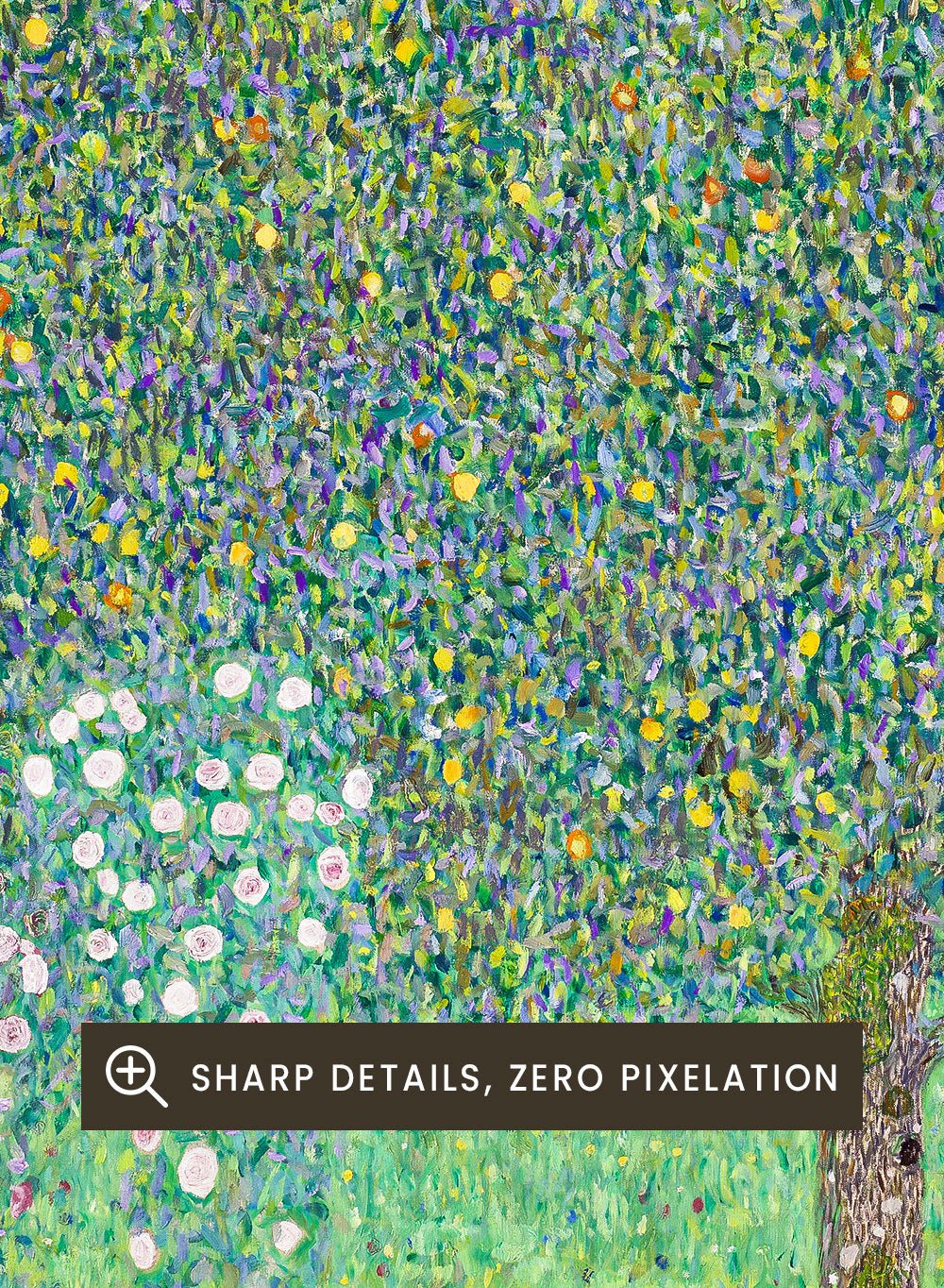 Gustav Klimt - Rosebushes Under The Trees Art Print_Sugar & Canvas