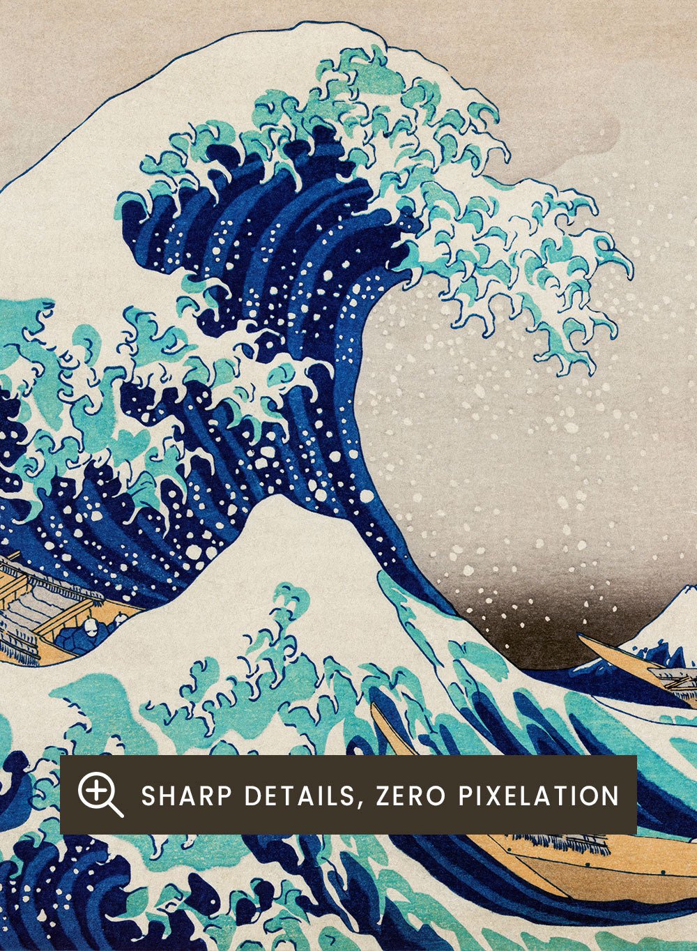 Katsushika Hokusai The Great Wave off Kanagawa Art Print_Sugar & Canvas