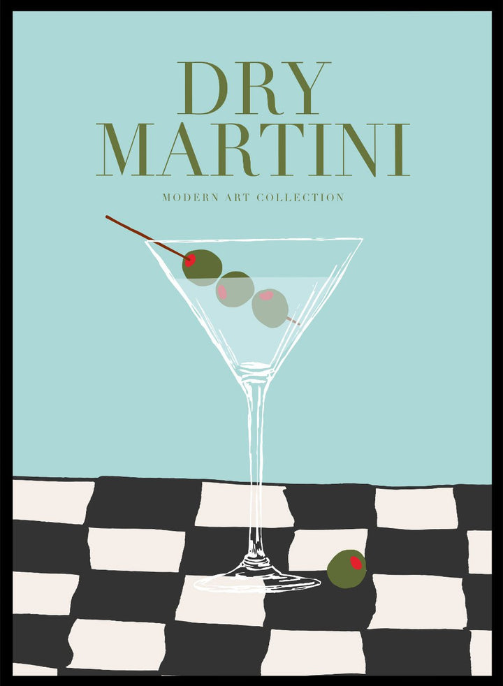 Dry Martini Drink Bar Art Print_Sugar & Canvas