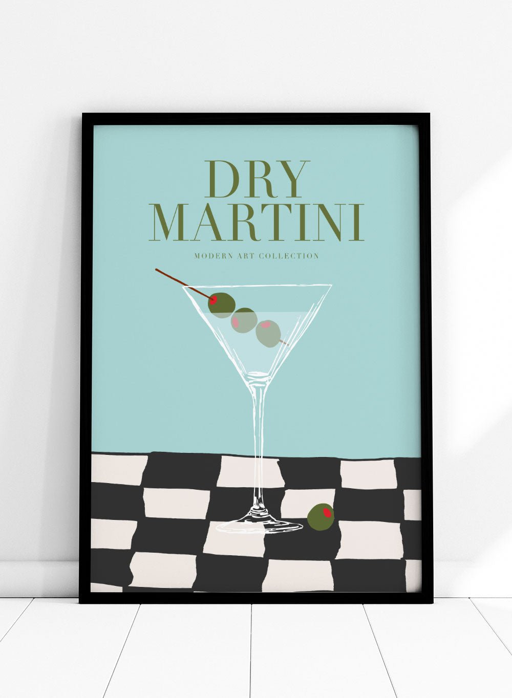 Dry Martini Drink Bar Art Print_Sugar & Canvas