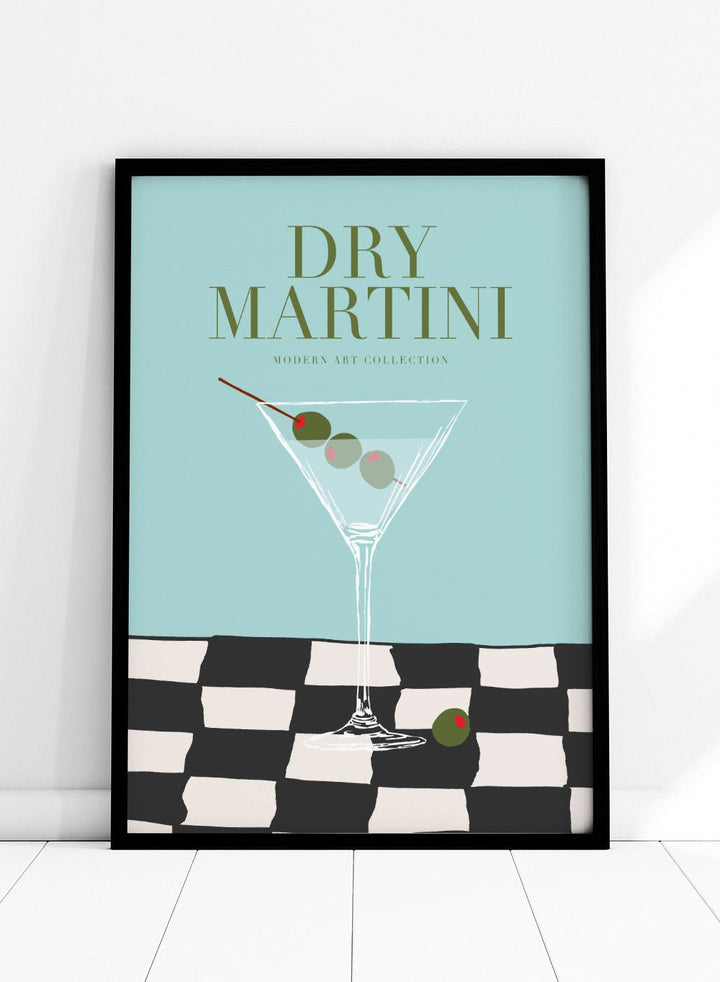 Dry Martini Drink Bar Art Print_Sugar & Canvas