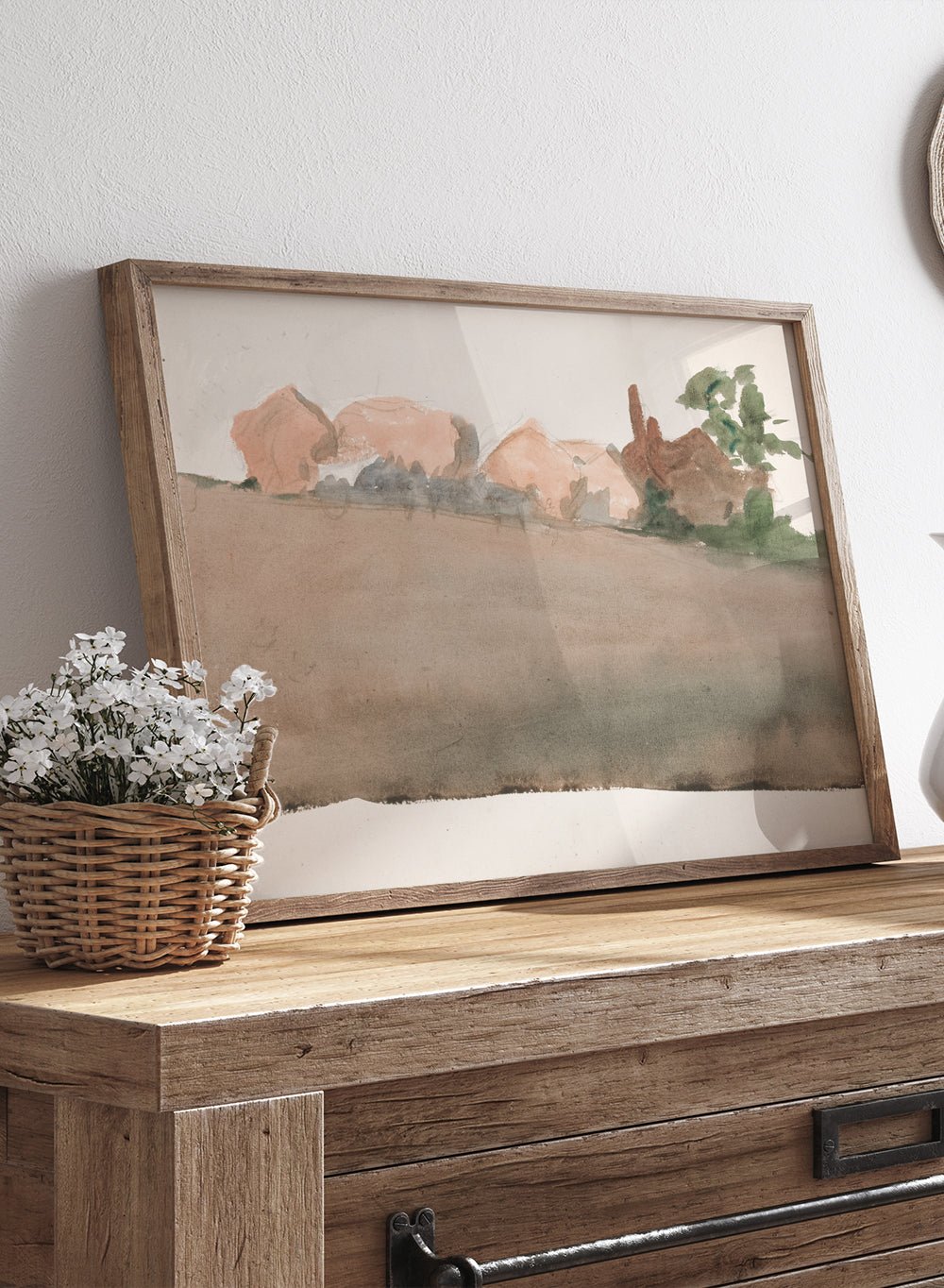 "Landscape with Houses in Distance" Art Print_Sugar & Canvas