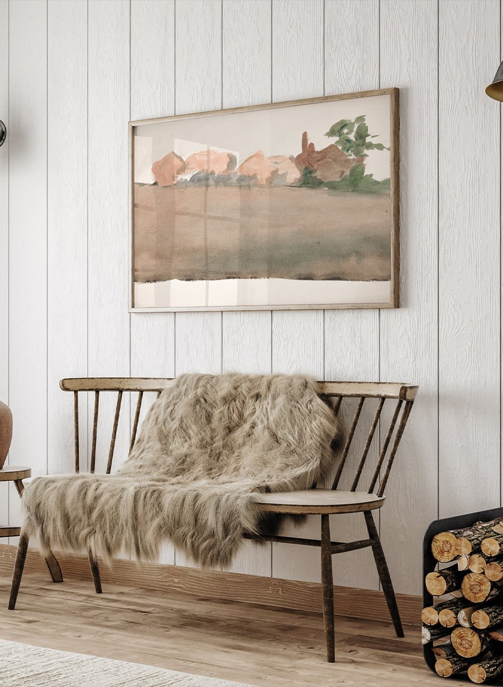 "Landscape with Houses in Distance" Art Print_Sugar & Canvas