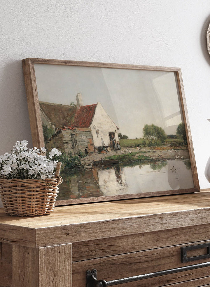 "Farmhouse Near Dunkirk" Art Print_Sugar & Canvas