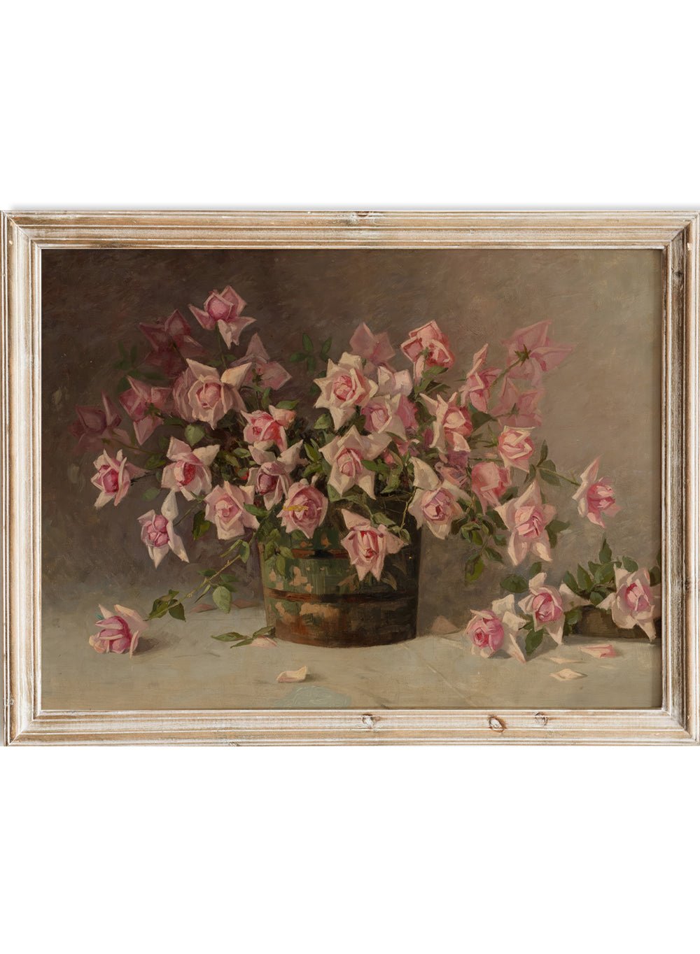 "Still life with Pink Roses" Art Print_Sugar & Canvas