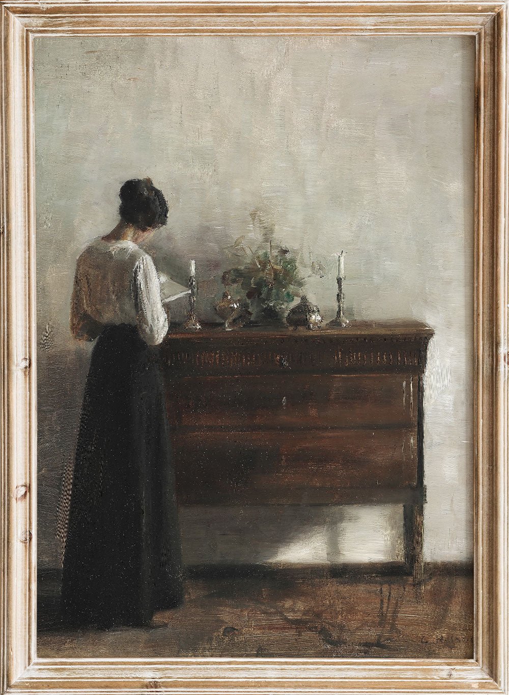 "Interior with the Artist's Wife" Art Print_Sugar & Canvas