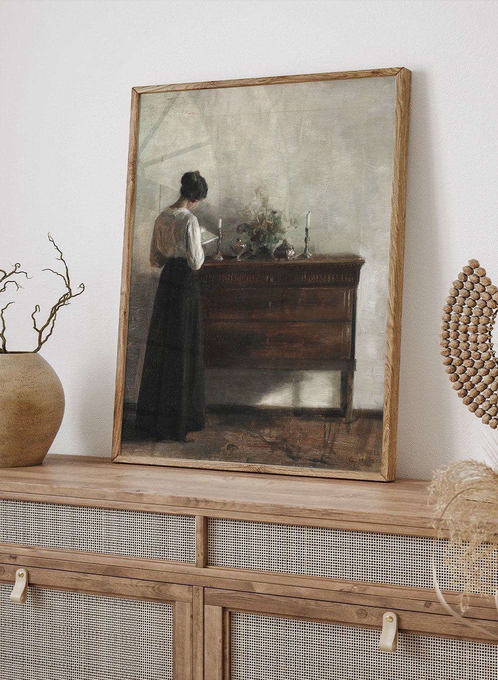 "Interior with the Artist's Wife" Art Print_Sugar & Canvas