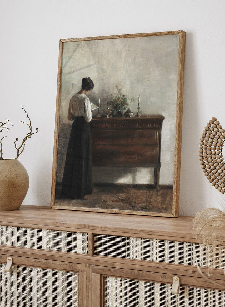 "Interior with the Artist's Wife" Art Print_Sugar & Canvas