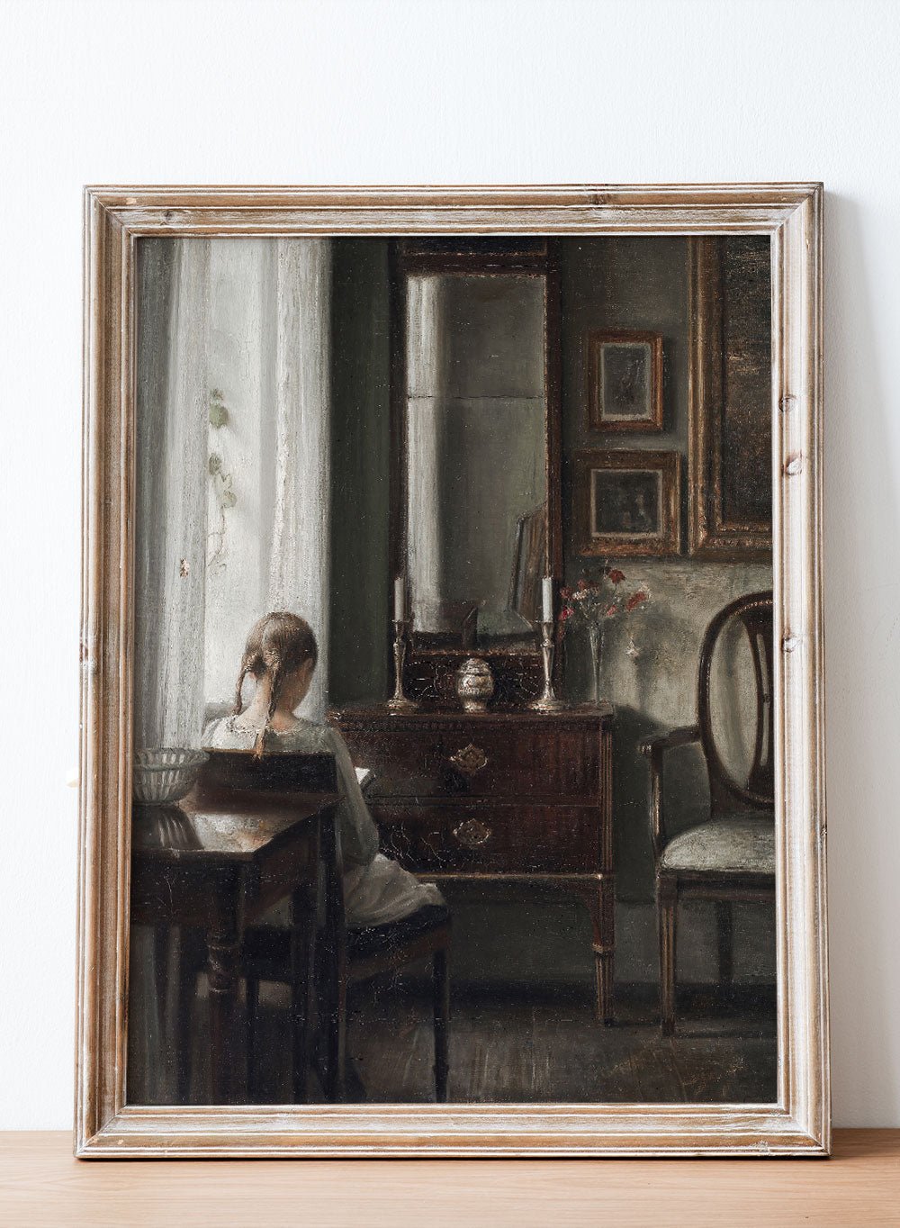 "Interior with a Girl Reading" Art Print_Sugar & Canvas