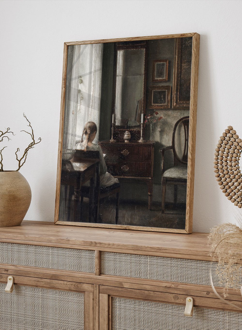 "Interior with a Girl Reading" Art Print_Sugar & Canvas