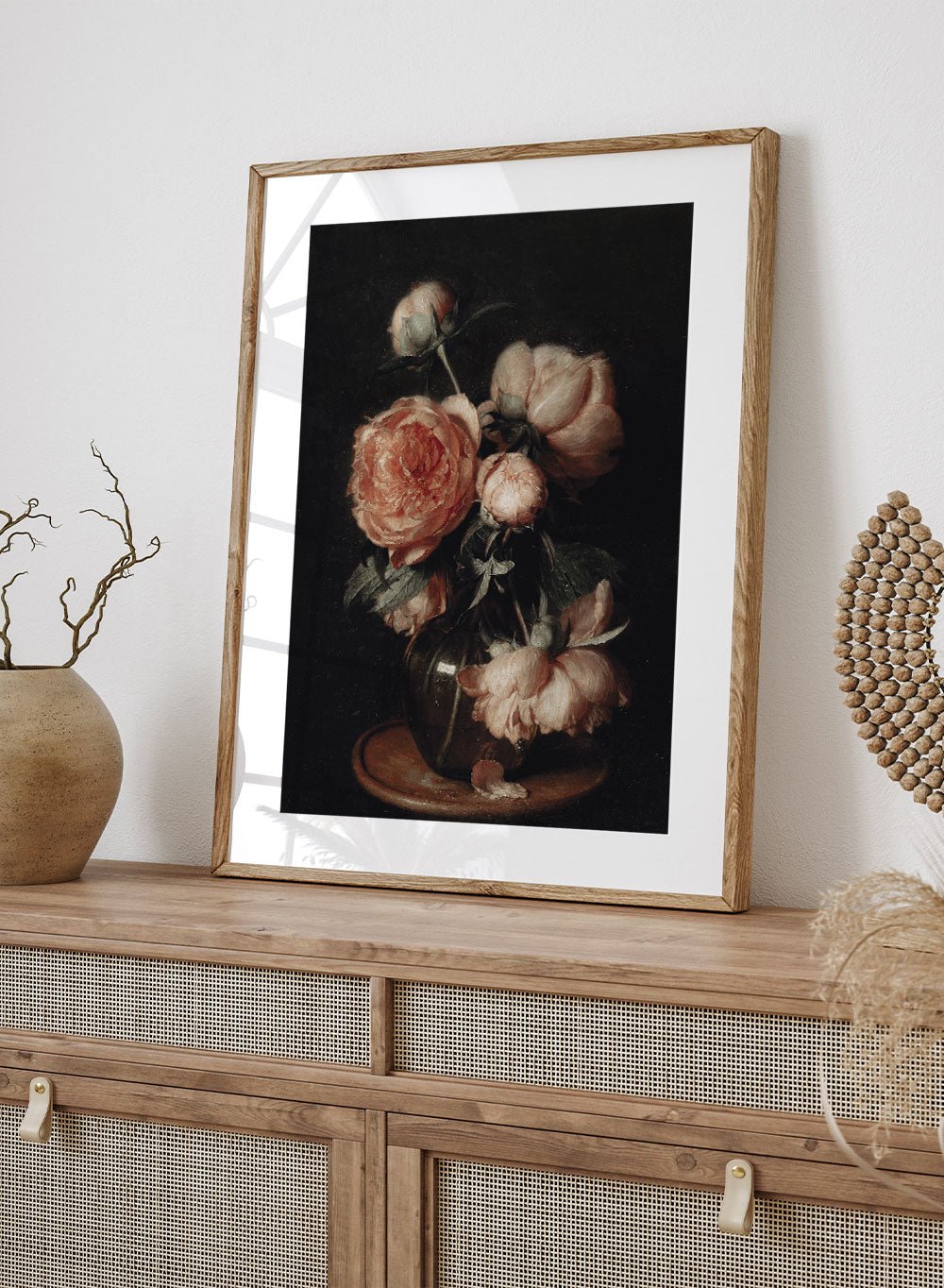 European Vintage Flowers in Vase Art Print | Eduard von Grützner