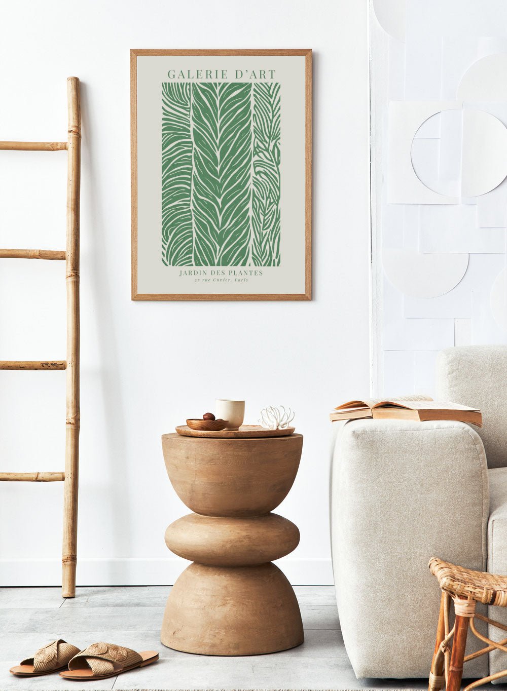 Green Garden of Plants Abstract Foliage Art Print_Sugar & Canvas