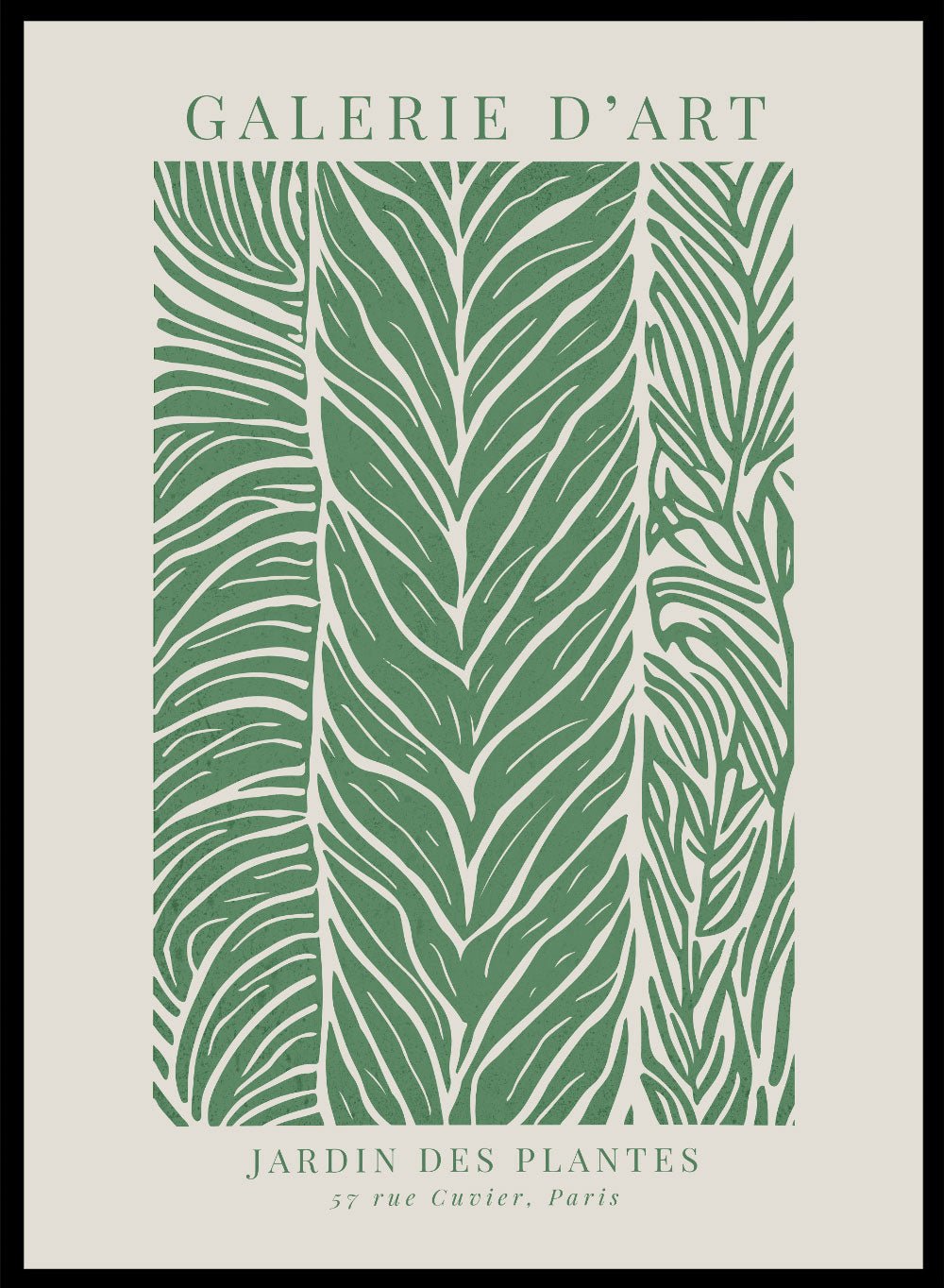 Green Garden of Plants Abstract Foliage Art Print_Sugar & Canvas