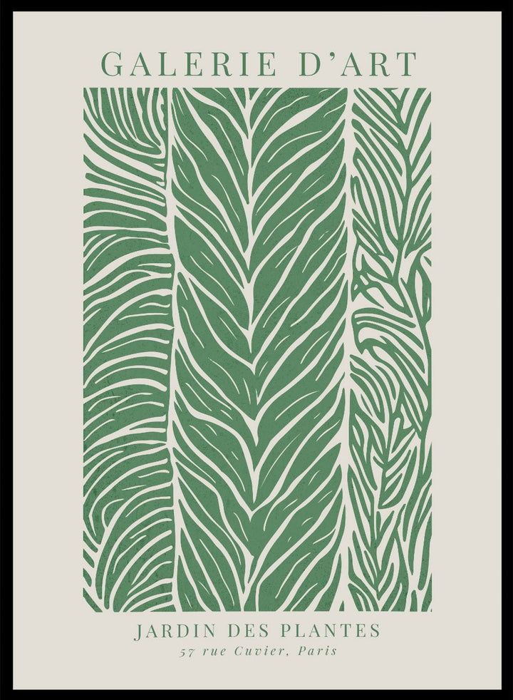 Green Garden of Plants Abstract Foliage Art Print_Sugar & Canvas