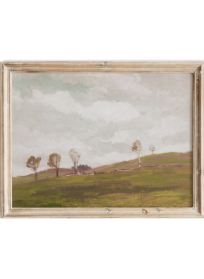 Gustav Macoun - Landscape fin the vicinity of Kameničky, Vintage Hills Green Field Landscape Wall Art Print | Retro Countryside Farmhouse Poster, Rustic Moody Cottagecore Nature Decor 