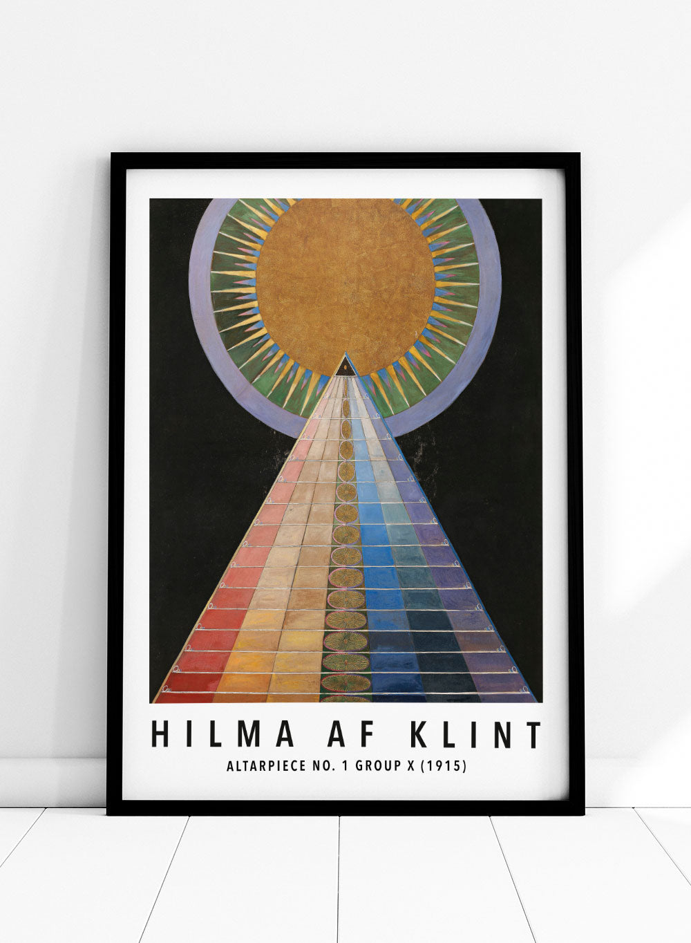 Hilma af Klint Print, Hilma af Klint Poster, Altarpiece No. 1 Group X 1915 Vintage Poster, Museum Poster, Colorful Exhibition Poster