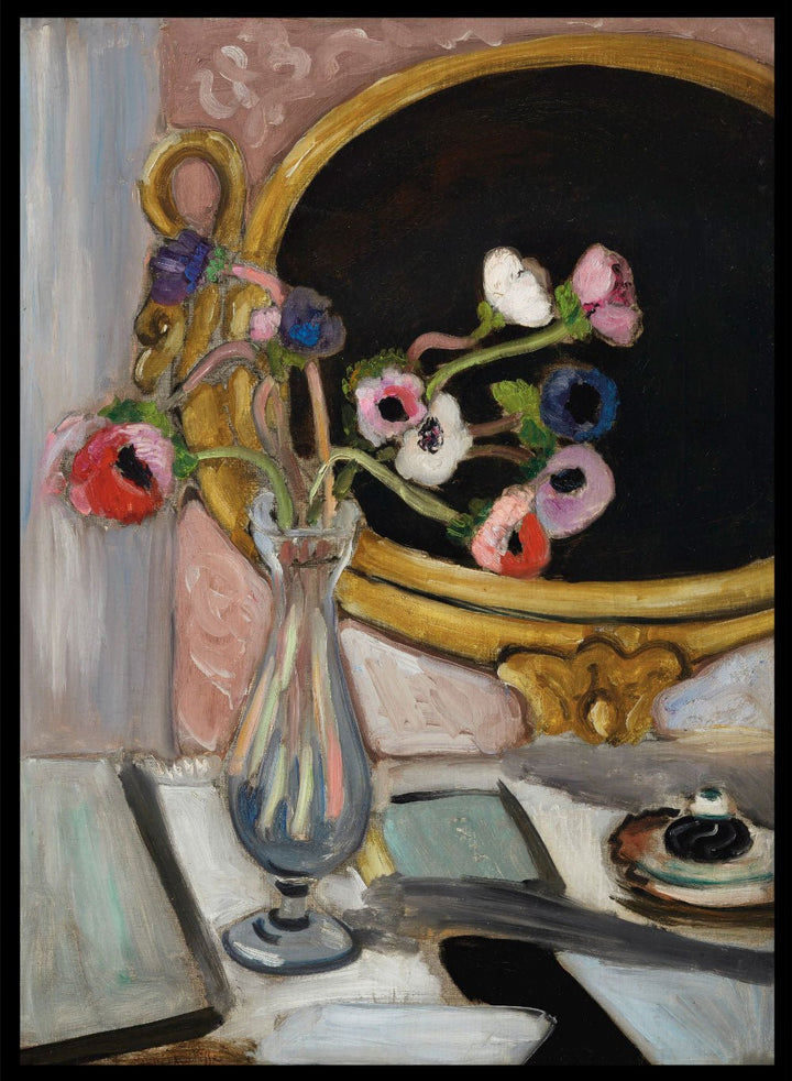 Henri Matisse Anémones Au Miroir Noir Art Print_Sugar & Canvas