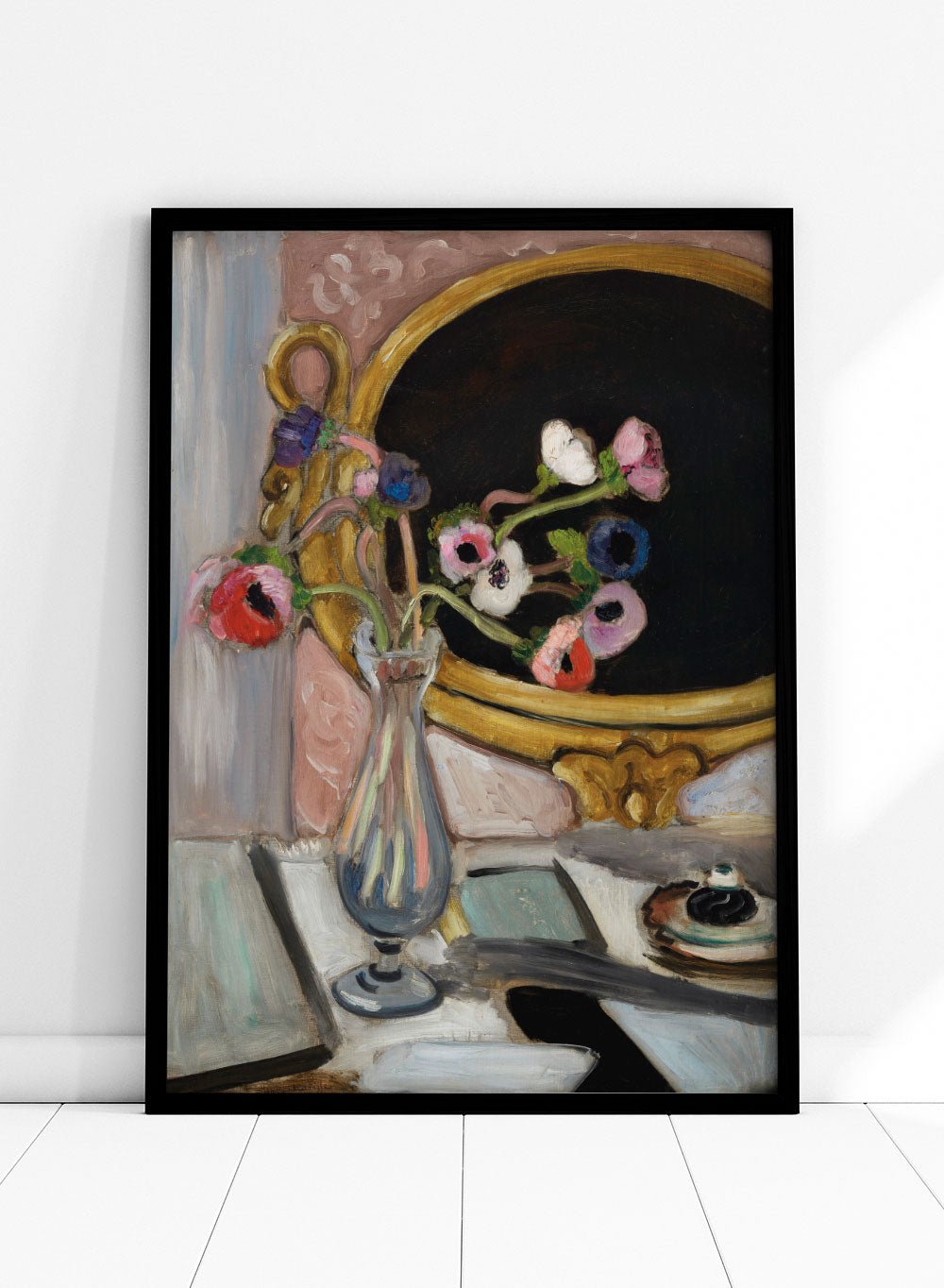 Henri Matisse Anémones Au Miroir Noir Art Print_Sugar & Canvas