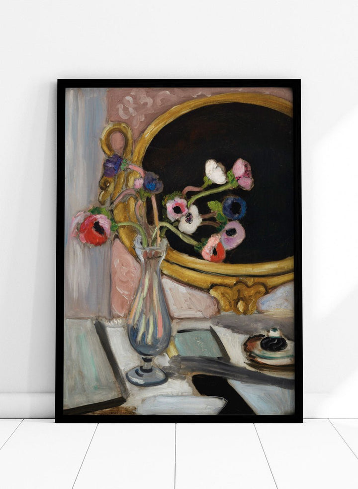 Henri Matisse Anémones Au Miroir Noir Art Print_Sugar & Canvas