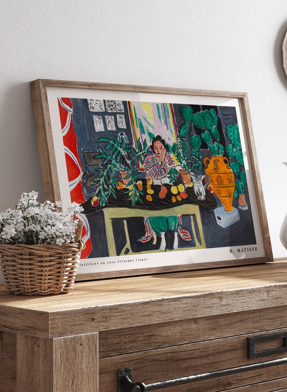 Henri Matisse Interior with an Etruscan Vase Art Print_Sugar & Canvas