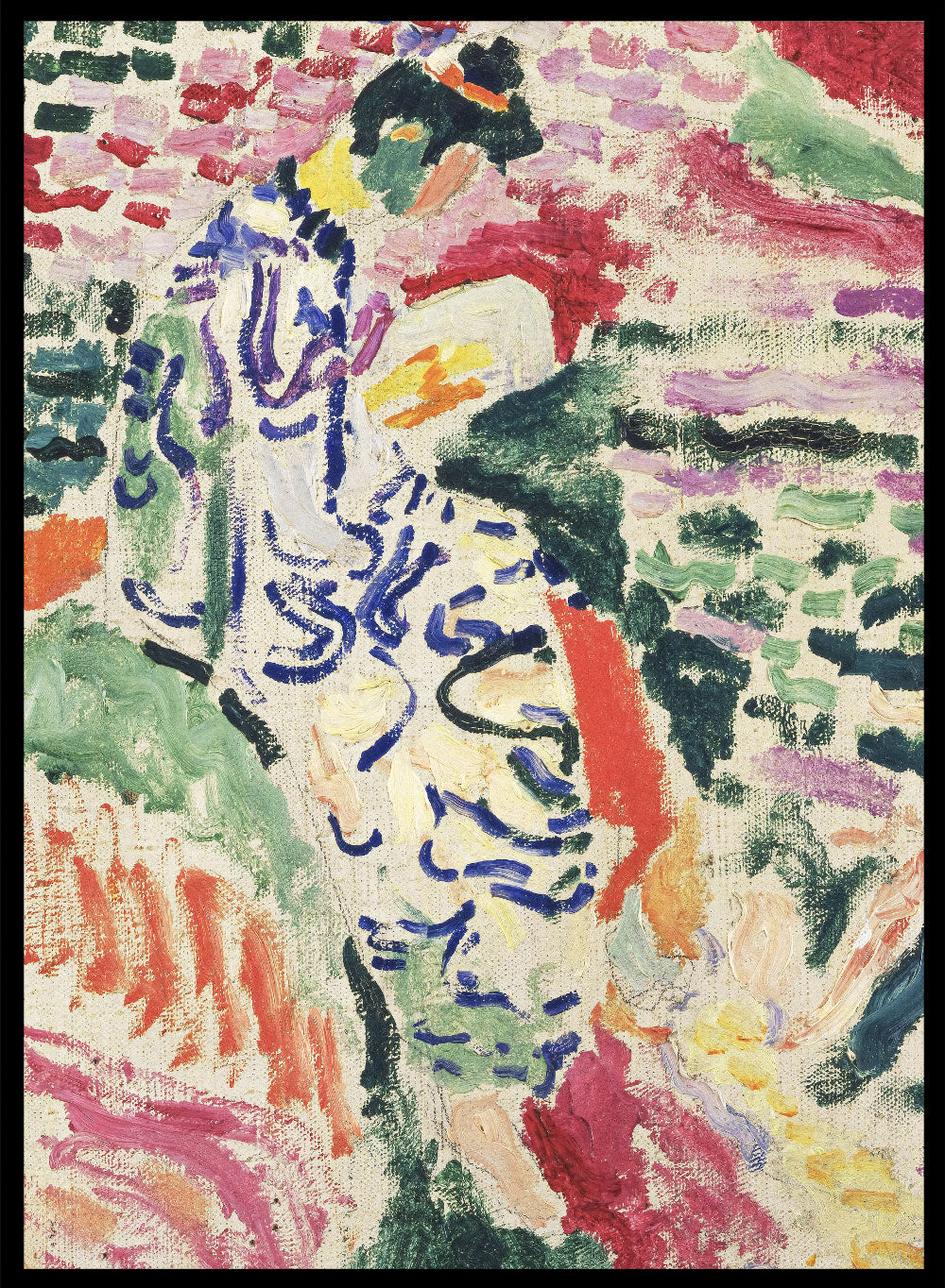 Henri Matisse La Japonaise, Woman Beside Water Vintage Poster Art Print | Matisse Print, Matisse Painting, Colorful Museum Exhibition