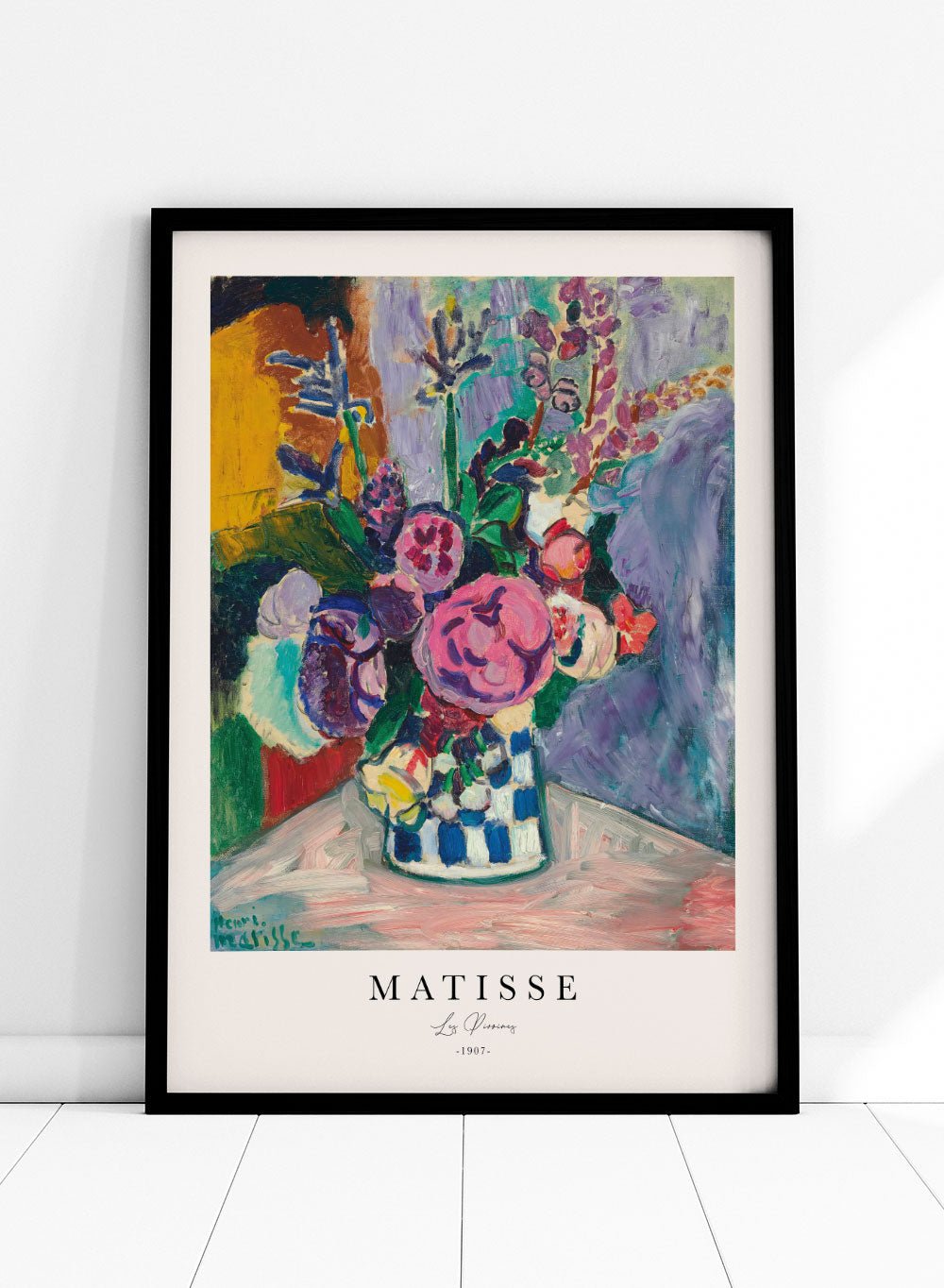 Henri Matisse Les Pivoines 1907 Flowers in Vase Vintage Painting