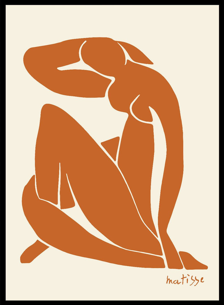 Henri Matisse Nu Bleu (Orange) Art Print_Sugar & Canvas