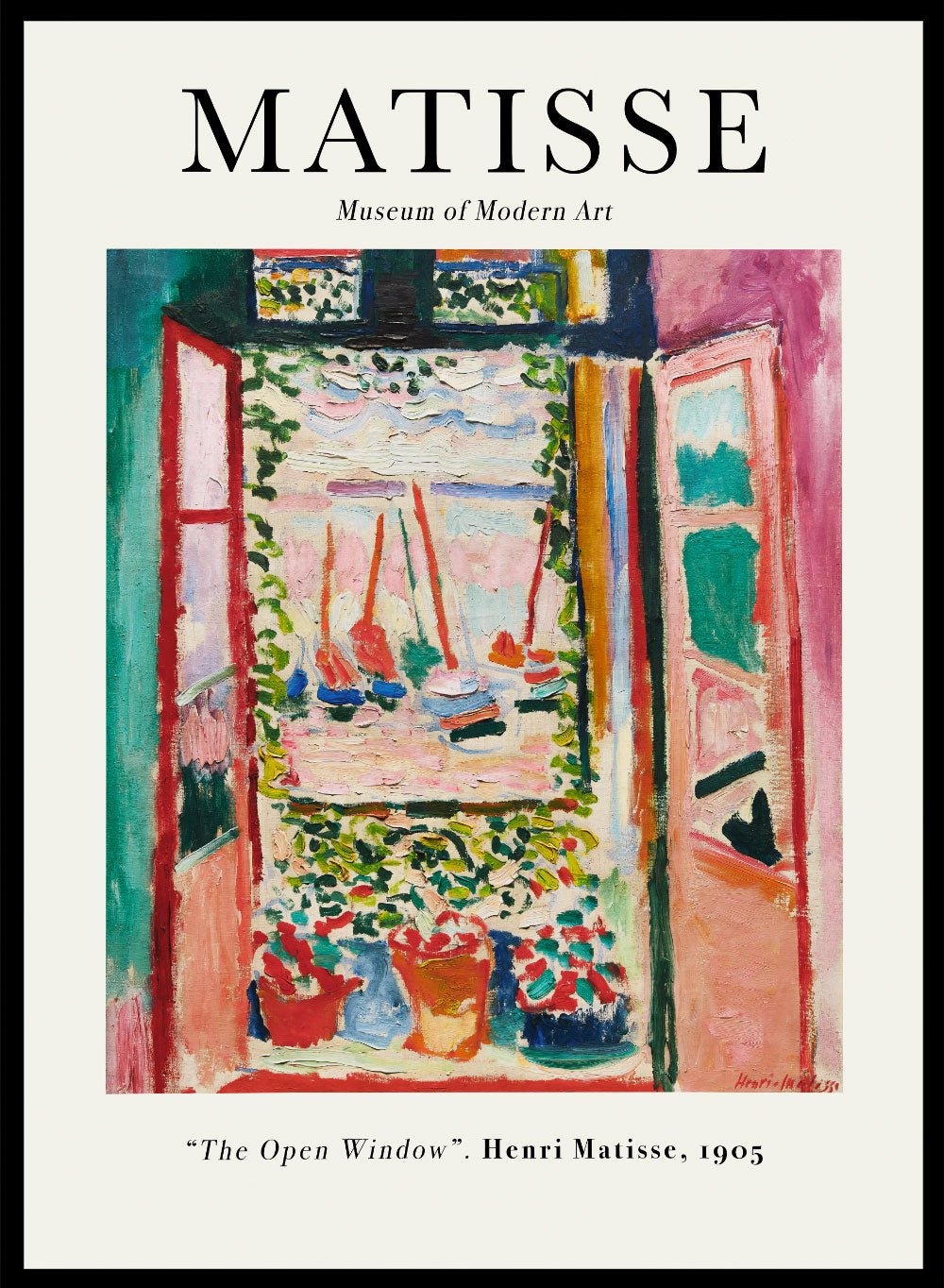 Henri Matisse The Open Window 1905 Art Print_Sugar & Canvas