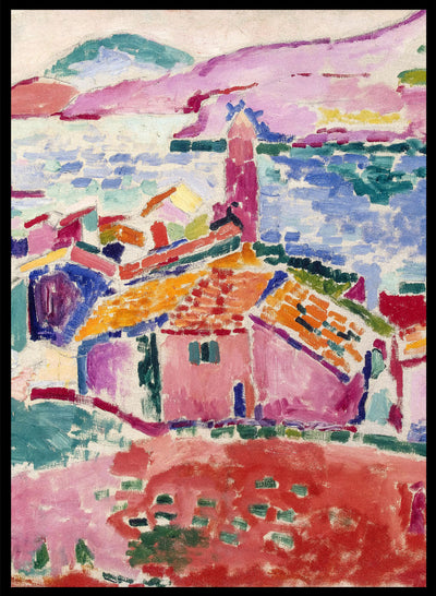 Matisse Print, Matisse Poster, Henri Matisse Art Print, Matisse View of Collioure Painting, Vintage Poster, Colorful Exhibition Poster