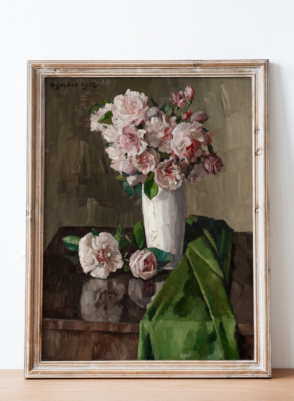 "Still Life with Pink Roses" Art Print_Sugar & Canvas