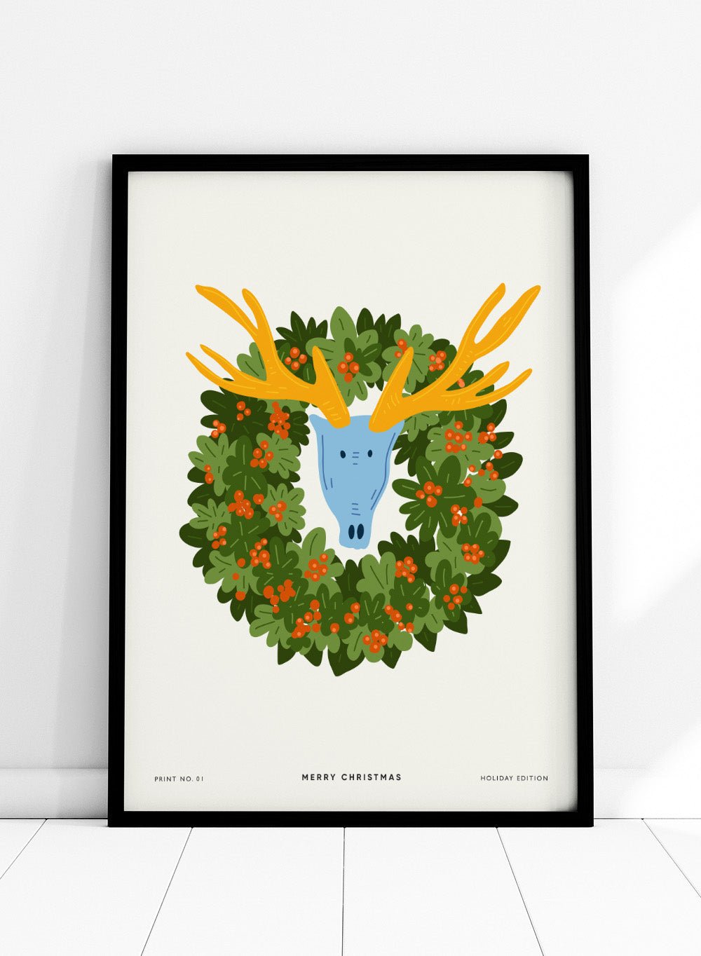 Holiday Antlers Art Print_Sugar & Canvas
