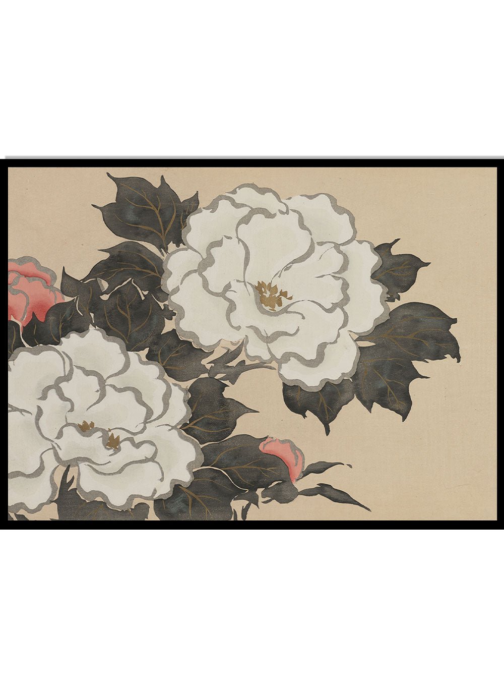 Kamisaka Sekka "Peonies" Art Print_Sugar & Canvas
