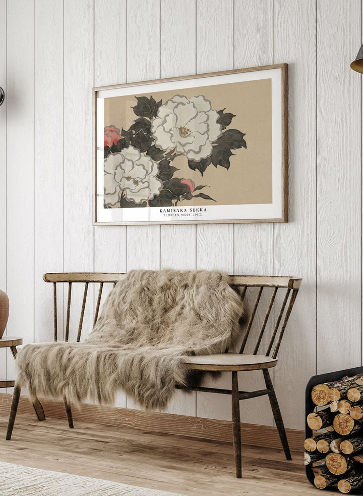 Kamisaka Sekka "Peonies" Art Print_Sugar & Canvas