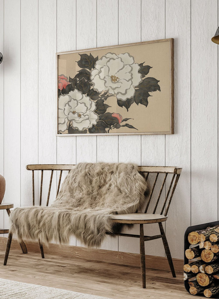 Kamisaka Sekka "Peonies" Art Print_Sugar & Canvas