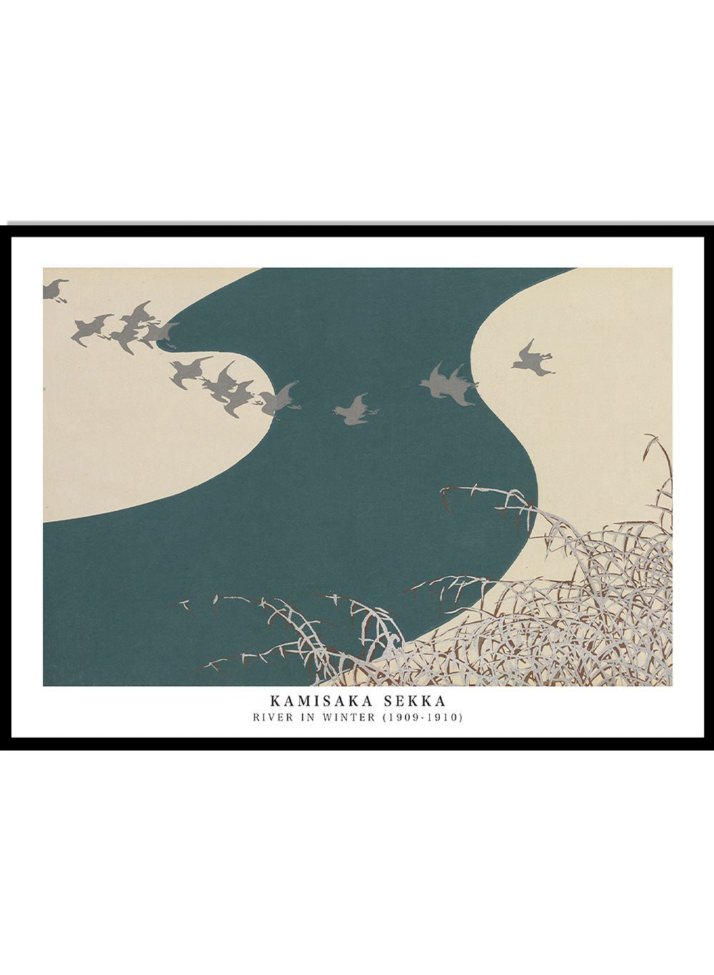Kamisaka Sekka "River in Winter" Art Print_Sugar & Canvas