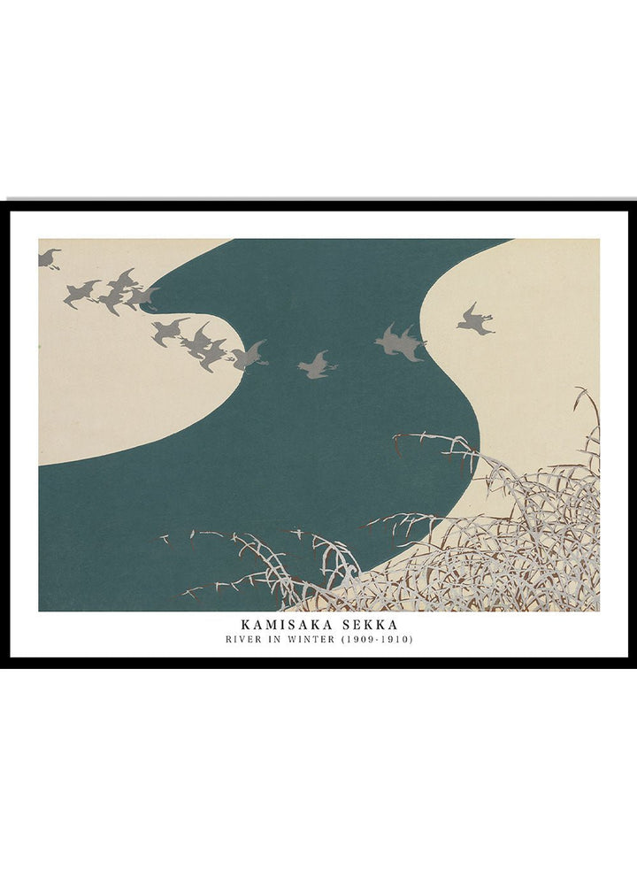 Kamisaka Sekka "River in Winter" Art Print_Sugar & Canvas