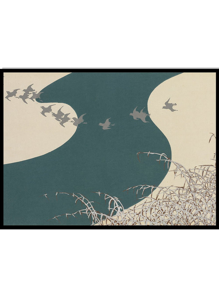 Kamisaka Sekka "River in Winter" Art Print_Sugar & Canvas