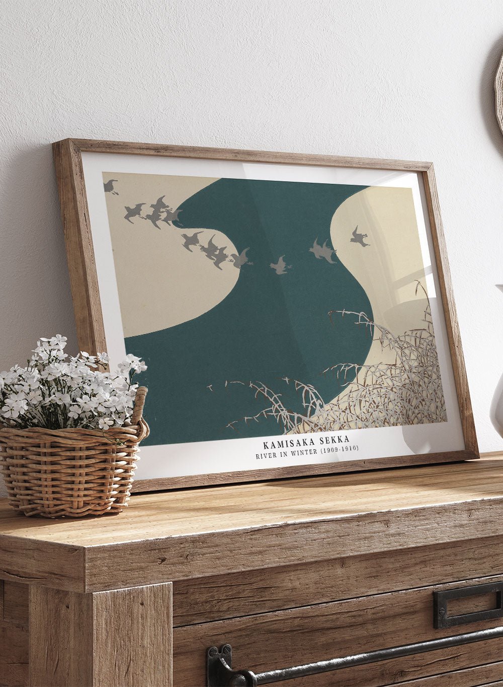 Kamisaka Sekka "River in Winter" Art Print_Sugar & Canvas