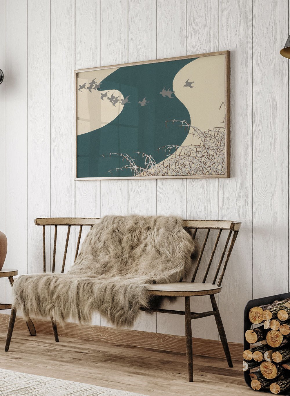 Kamisaka Sekka "River in Winter" Art Print_Sugar & Canvas