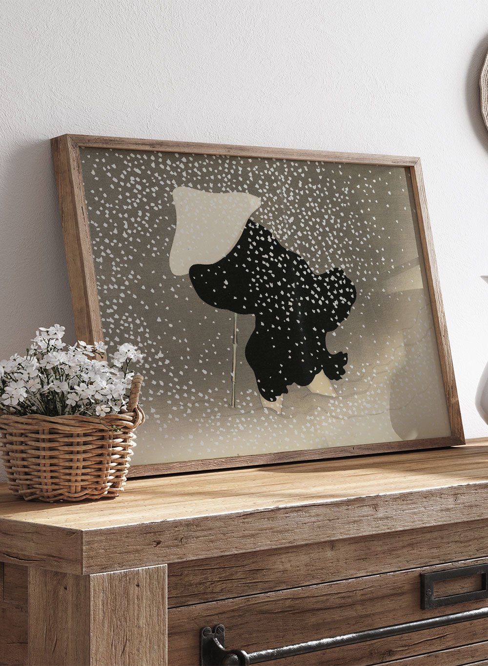 Kamisaka Sekka "Swirling Snow" Art Print_Sugar & Canvas