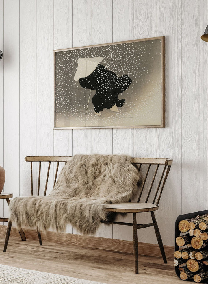 Kamisaka Sekka "Swirling Snow" Art Print_Sugar & Canvas