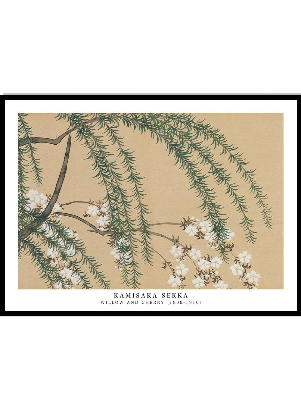 Kamisaka Sekka "Willow and Cherry" Art Print_Sugar & Canvas