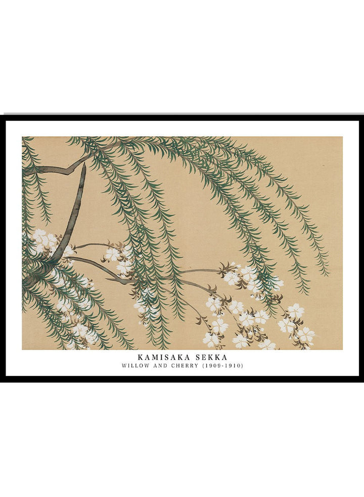 Kamisaka Sekka "Willow and Cherry" Art Print_Sugar & Canvas