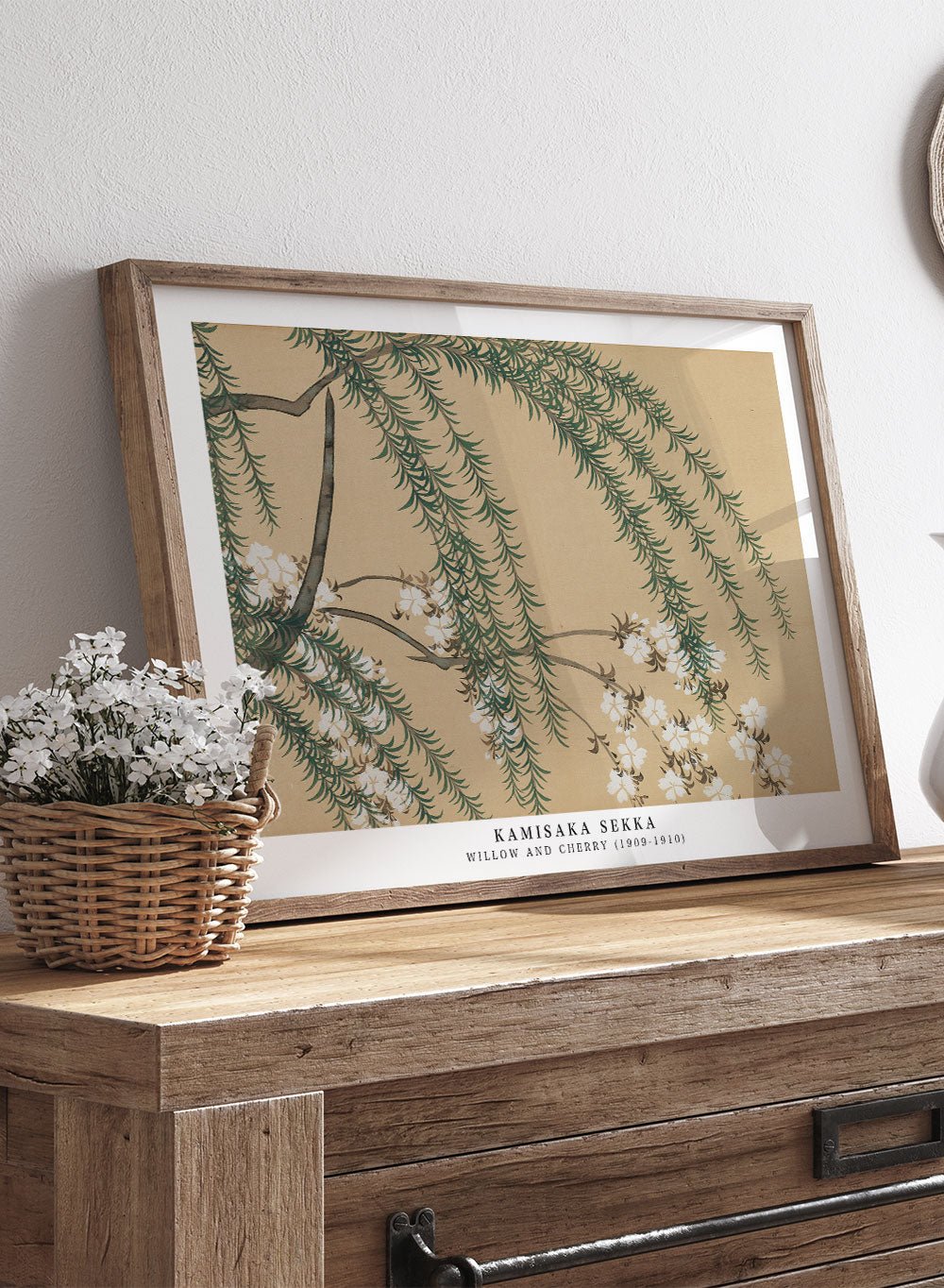 Kamisaka Sekka "Willow and Cherry" Art Print_Sugar & Canvas