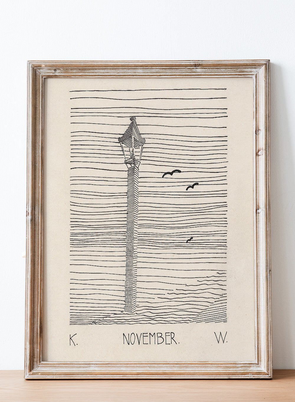 “Lantern and Three Birds” Art Print_Sugar & Canvas