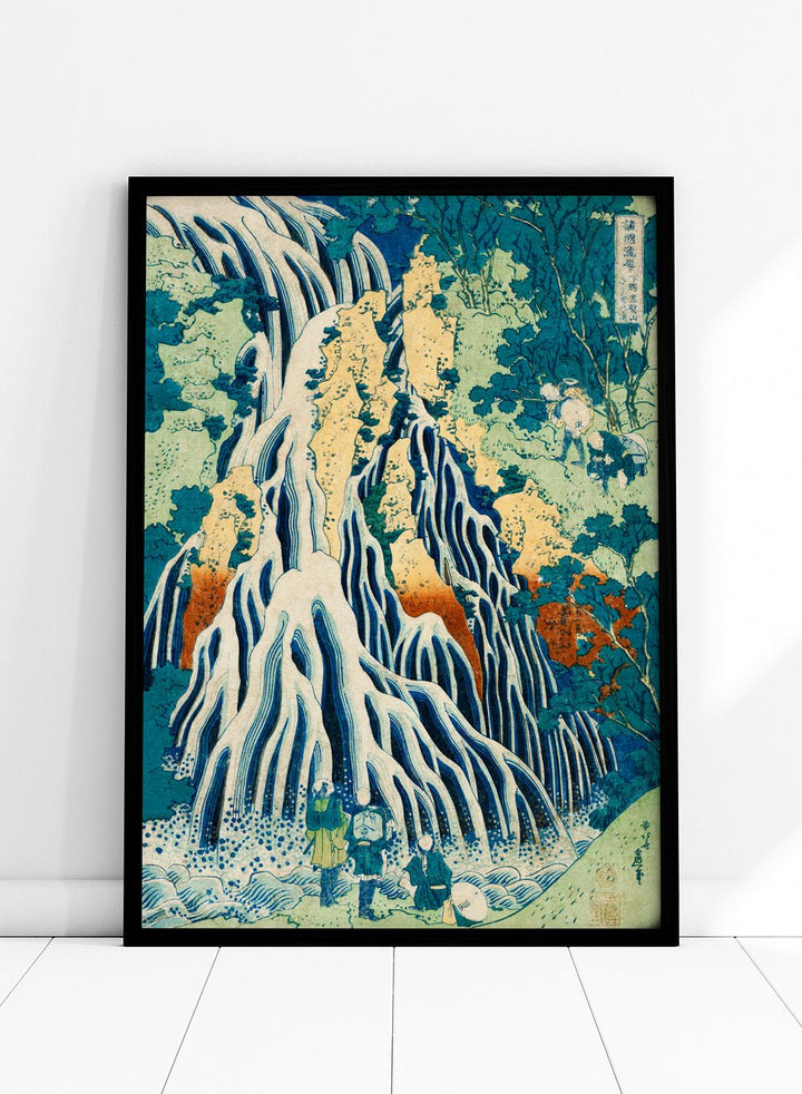 Katsushika Hokusai Kirifuri Waterfall at Kurokami Mountain Art Print_Sugar & Canvas