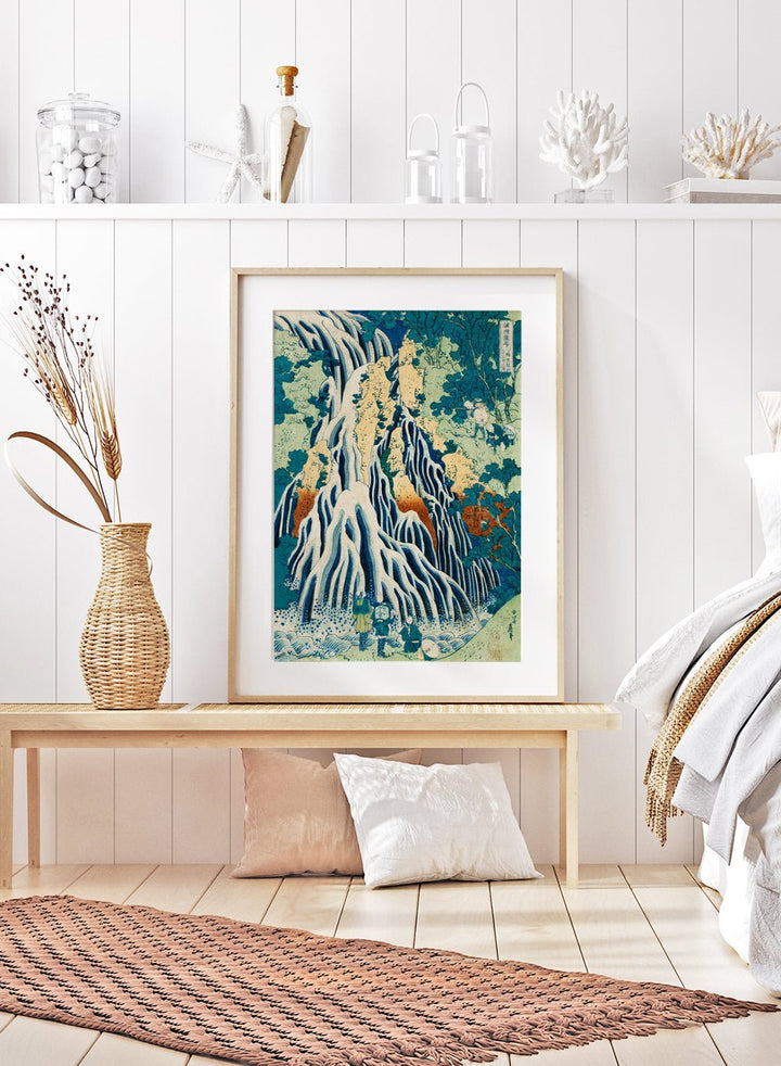 Katsushika Hokusai Kirifuri Waterfall at Kurokami Mountain Art Print_Sugar & Canvas