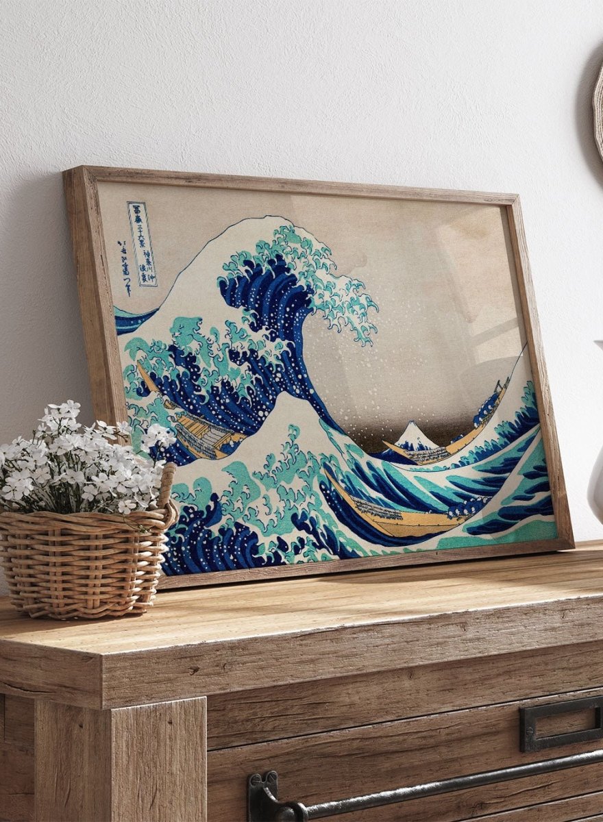 Katsushika Hokusai The Great Wave off Kanagawa Vintage Japanese ...